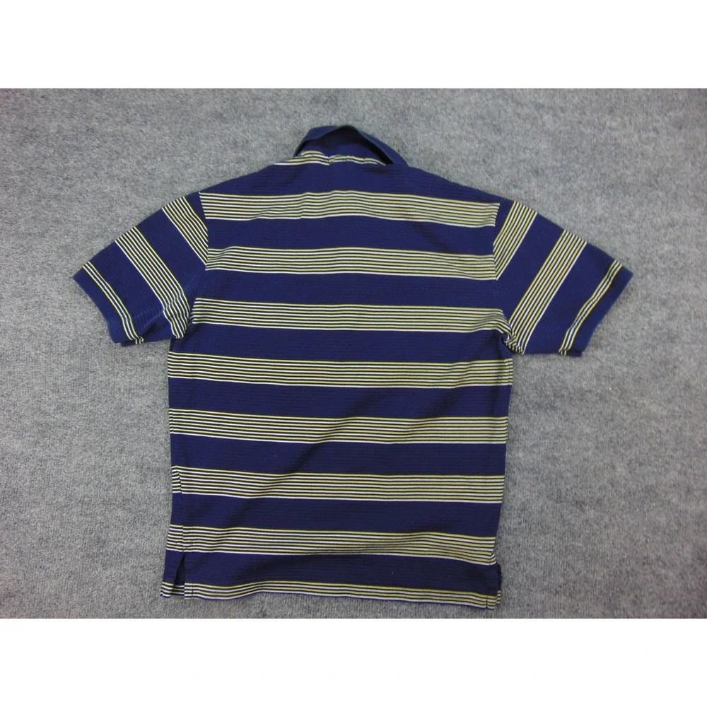 Polo Ralph Lauren Polo Mens Small Moisture Management‎ Blue Striped Preppy Golf